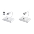 thumbnail image 2 of ZheElen ABS Car Experience Wireless To Wired Converter Adapter Without Taking Up Too Much Interior Space white, 2 of 6