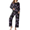 thumbnail image 2 of MINTREUS Pajamas for Women Set 2 Piece Lounge Set Long Sleeve Pjs Long Pants Sleepwear with Pockets, 2 of 8