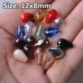 thumbnail image 6 of U8MO 30pcs 12x8mm Teardrop Faceted Crystal Glass Losse Beads Bulk Wholesale Lot-205# Jade Lake Blue, 6 of 6