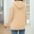 thumbnail image 3 of Posijego Women's Spring Jackets Long Sleeve Hooded Knit Casual Jacket Lightweight Soft Outerwear with Pockets, 3 of 7