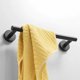 thumbnail image 5 of Toallero negro mate, toallero de acero inoxidable Toallero de baño Organizador Toallero para baño y cocina (40 cm), 5 of 5