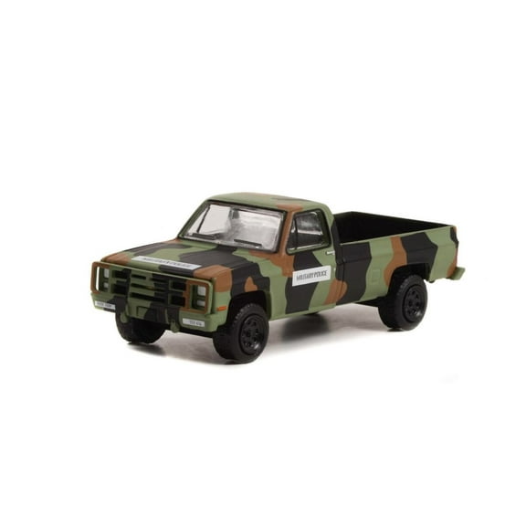 1985 Chevy M1008 CUCV Pickup Truck, Green - Greenlight 61020D/48 - 1/64 Scale Diecast Model Car