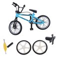 thumbnail image 1 of Modelo de de Aleación Set con Neumáticos y Herramienta Juguete de de Fiestas Cumpleaños Azul Baoblaze Mini bicicleta del dedo, 1 of 6