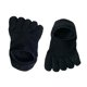 thumbnail image 5 of 1 par de calcetines de punta para mujer, casuales, sólidos, cómodos, transpirables, calcetines de cinco dedos para Negro, 5 of 9
