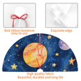 thumbnail image 4 of Sikiie Planets And Stars1 30-48 inches {designName} Print Christmas Tree Skirt Snowman Xmas Tree Skirt with Edge Christmas Decorations for Holiday Party-48", 4 of 7