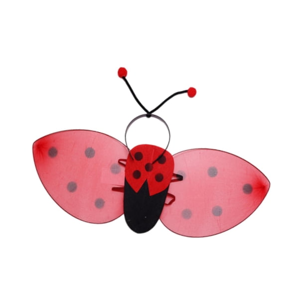 Disfraz de abeja para niños, ligero, accesorio para carnaval, cumpleaños, juegos de rol. Rojo