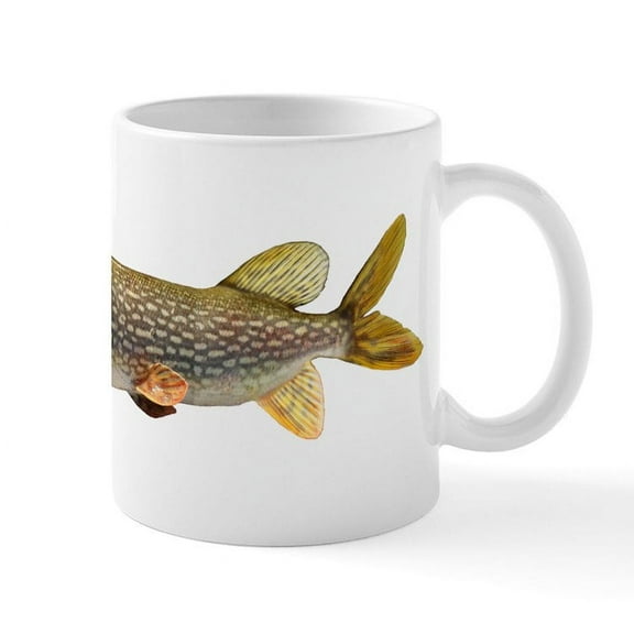 CafePress - Northern Pike Mug - 11 oz Ceramic Mug - Novelty Coffee Tea Cup