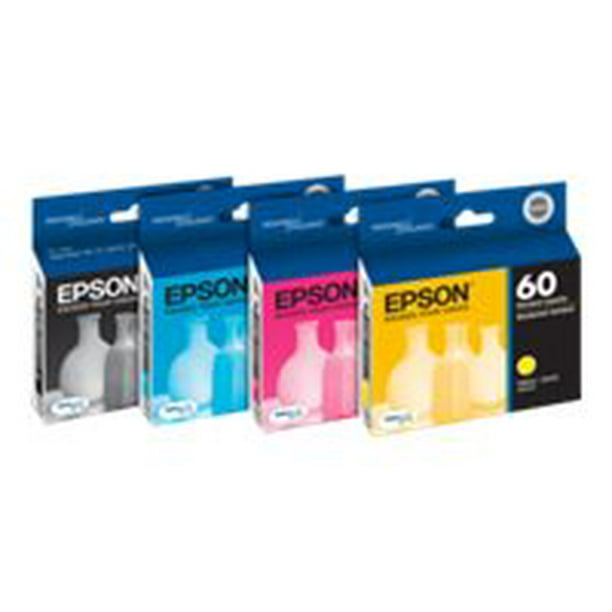 Epson 60 avec Capteur - Pack de 3 - Jaune, cyan, magenta - original - Cartouche d'Encre - pour Stylet C68, C88, C88+, CX3800, CX3810, CX4200, CX4800, CX5800F, CX7800