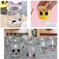 thumbnail image 4 of Taza de pudín Emoji de dos colores 12pcs100ML 12 tarros de yogur de cristal con tapas con decoración de diferentes emoticonos Fason YQ-0932, 4 of 7