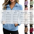 thumbnail image 3 of BUIGTTKLOP Fuzzy Fleece Sweatshirts for Women 1/4 Zip Pullover Tops Long Sleeve Shirts Thiken Winter Warm Pullovers with Pockets, 3 of 8
