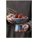 thumbnail image 5 of Frutero de cerámica, frutero con pedestal, frutero de mesa para interiores, frutero de cocina, frutero de gran capacidad, cerámica apta para alimentos, base estable, ideal para dormitorio,, 5 of 9