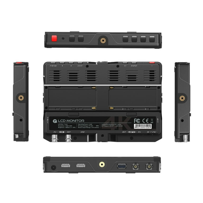 Lilliput H7S 7-Inch 4K HDMI/3G-SDI Ultra-Bright On-Camera Lilliput H7S 7-Inch 4K HDMI/3G-SDI Ultra-Bright On-Camera