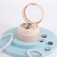 thumbnail image 1 of Joyero organizador, mini joyero de viaje de terciopelo, pequeño organizador de joyas, rosa, 1 unidad ZefeiWu 8390611246013, 1 of 1