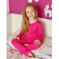 thumbnail image 5 of Arshiner Thermal Underwear for Kids Long Johns Girls Base Layer Top and Bottom Set, 5 of 6