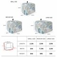 thumbnail image 6 of Blue Coral Coastal Toaster Cover 2 Slice, Summer Beach Ocean Starfish Conch Dustproof Bakeware Oven Protector with Top Hook, Waterproof Small Kitchen Appliance Toasters Dust Cover, 11"x6"x8", 6 of 9