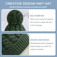 thumbnail image 3 of Whiteleopard Women's Winter Beanie Warm Lining - Thick Slouchy Cable Knit Skull Hat Ski Cap, 3 of 7