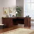 thumbnail image 6 of Bowery Hill Traditional L-Shaped Wood Computer Desk in Cherry, 6 of 9