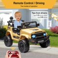 thumbnail image 1 of Royalbelle Khaki 12V Ride On Truck, Electric Car with Parent Remote Control, 1 of 7