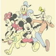 thumbnail image 2 of Men's Mickey & Friends Running Group Shot  Graphic Tee Beige 2X Large, 2 of 4