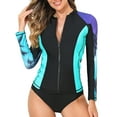 thumbnail image 1 of Charmo Chandail Maillot Dermoprotecteur pour Femmes à Manches Longues Raglan Protection Solaire Chandail de Bain Maillot de Bain FPS 50+, 1 of 7