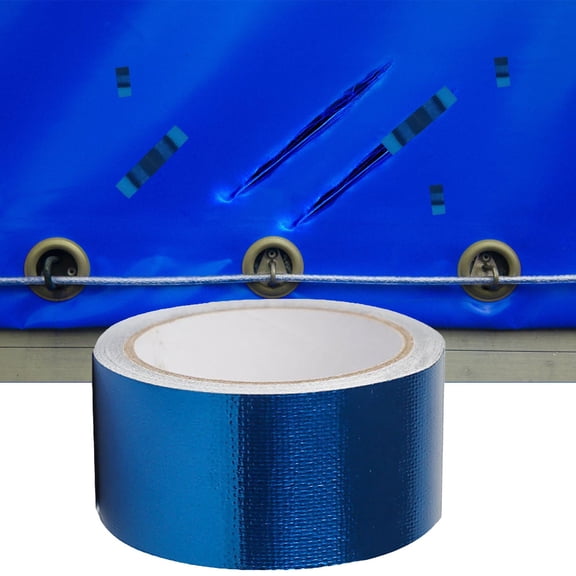 WYBXZ Tarpaulin Repair Tape, High Adhesive Tarpaulin Tape, Waterproof RV Awning Repair Tape for Crafts Home Improvement Outdoor Tent
