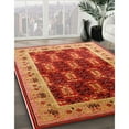 thumbnail image 2 of Ahgly Company Indoor Rectangle Mid-Century Modern Orange Oriental Area Rugs, 3' x 5', 2 of 6