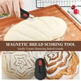 thumbnail image 5 of 2PC Magnetic Bread Lame Dough Scoring Tool, Extractable Blade Dough Scoring Tool, Sourdough Scoring Tool, Scoring Patterns Booklet Includes 5 Razor Blades (Black), 5 of 7