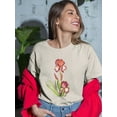 thumbnail image 2 of Artshine Yoni Buds T-Shirt Women -Katie Lloyd Designs, Female 4X-Large, 2 of 4
