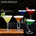 thumbnail image 2 of Acrylic Material Transparent Cocktail Cups Wine Cups Martini Cups Acrylic Wine Cups Cocktail Mugs for Bars Restaurant, 2 of 16
