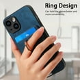 thumbnail image 5 of Nalacover 2-in-1 Magnetic Case for iPhone 14 Plus, Back Wallet Case with Detachable Card Holder Ring Stand Cover for iPhone 14 Plus, Vintage PU Leather Shockproof Case - Blue, 5 of 10