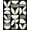 Black, Pattern 1, variant on ODIKA 8'x10' Washable Area Rug Non-Shedding, Easy Care, Black White Geometric Leaf and Stripe Design Elegant Contrast with Abstract Botanical for King Size Bedroom Under Bed, Master Suite