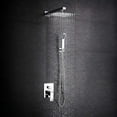 thumbnail image 3 of CNKOO Pommeau de Douche Haute Pression Carré en Acier Inoxydable Style Pluie, 3 of 8