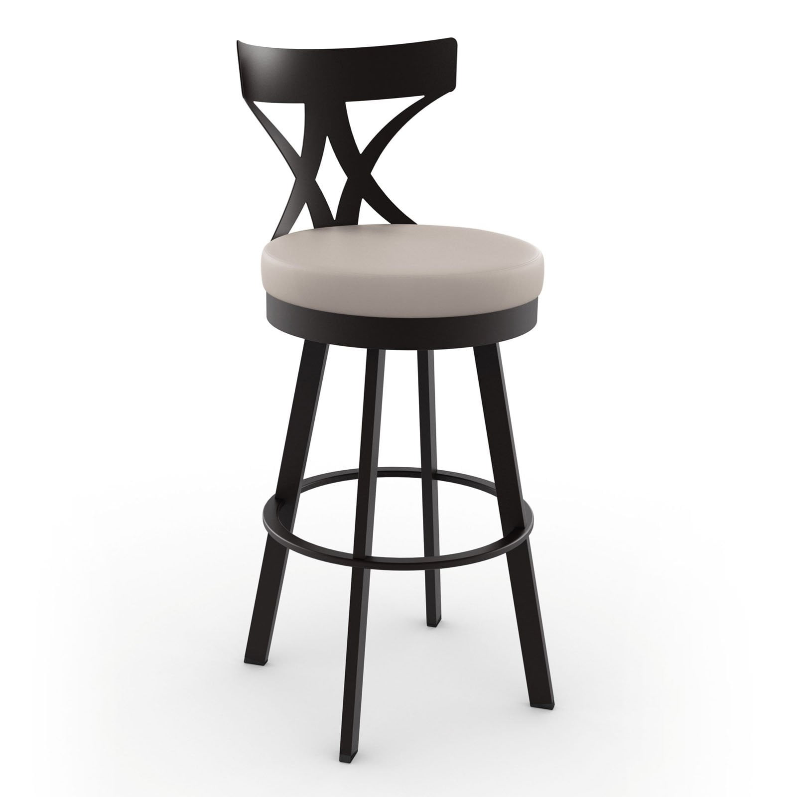 Amisco Washington 26 in. Counter Height Swivel Metal Stool Walmart