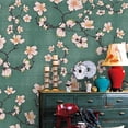 thumbnail image 2 of Idea4wall 6pcs Chinese Style Floral Peel and Stick Wallpaper Removable Wall Murals Large Wall Stickers for Home Decoration, 100"x24", 2 of 5