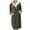 Green, variant on Women's Plush Fleece Hooded Bathrobe, Long Length Belted Robe, Soft Cozy Loungewear, Spa Style Open Front Gown, Comfortable Warm Pockets Robe Beige L