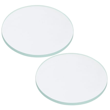 

Uxcell 2.17x0.12 Dia Flashlight Glass Len 2 Pcs Polished Edge Glass Lens Transparent