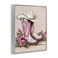 thumbnail image 3 of Stupell Industries Farmhouse Glam Bling Cowgirl Boots Gray Framed Giclee Art, 24 x 30, by Lettered and Lined, 3 of 8