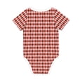 thumbnail image 2 of Rocae Red and Brown Squares for Baby Climbing Clothes Soft Baby Romper for Active Infants Comfortable and Breathable Crawling Jumpsuit Unisex Baby Outfit 3 Months, 2 of 8