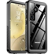 AICase For Samsung Galaxy S24 Case Waterproof, Built-in Screen &Lens Protector, Full Heavy Duty Protection, 12FT Military Shockproof, Dustproof, Anti-Scratched Phone Case 6.2 inch, Black