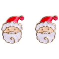 thumbnail image 2 of Xihbxyly Pendientes Navideños, Deslumbrantes Pendientes de Copo de Nieve Rojo, Largos con Diseño de Árbol Festivo, Accesorios Navideños de Aleación Ligera, Perfectos para Fiestas, Regalos para Mujere, 2 of 2