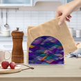 thumbnail image 2 of Yayeee Napkin Holder for Table Set of 2 Kitchen Paper Tissue Organization, Purple Waves Pattern, 2 of 8