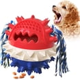 thumbnail image 4 of de juguete para masticar cepillo de para perro, de limpieza de de perro con cuerda, juguete de , juguete resistente - Rojo Colco mastica pelota, 4 of 7