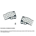 thumbnail image 1 of WCORNE V4.1 Wireless Split Ergonomic Keyboard, 2.4G VIAL Programmable Mechanical Keyboard with Hot-Swappable Switches, 1 of 8