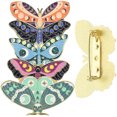 thumbnail image 1 of 5pcs Butterflies Enamel Pin Set Butterflies Brooches Set Retro Insect Lapel Pin Backpacks, 1 of 9