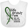thumbnail image 3 of Inktastic Life Grows On- Be an Organ Donor Boys or Girls Baby Bib, 3 of 4