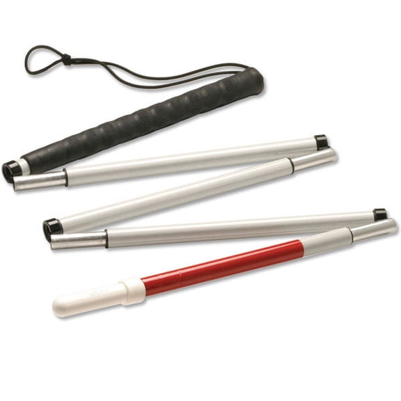 Ambutech Fiberglass 5-Section Folding Cane- Pencil- 64in