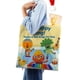 thumbnail image 4 of Noodle & Pals Bolso de tela con estampado de lienzo para mujer, bolsa de compras reutilizable y estética, con cremallera interior, regalo para mujer,40*40cm., 4 of 6