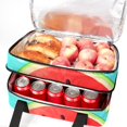 thumbnail image 5 of Watermelon Double Layered Insulated Refrigerated Lunch Bag with Large Capacity - Hand Carry Meal Bag - 7.1x11.4x16.1 Inches, 5 of 6