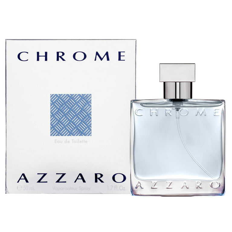 Azzaro Chrome Eau de Toilette, Cologne for Men, 1.7 oz