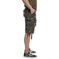thumbnail image 5 of BRANDIT INDIVIDUAL WEAR Adult Male Relaxed Cargo Shorts, Color: Woodland, Size: M (2001-15010-M), 5 of 6